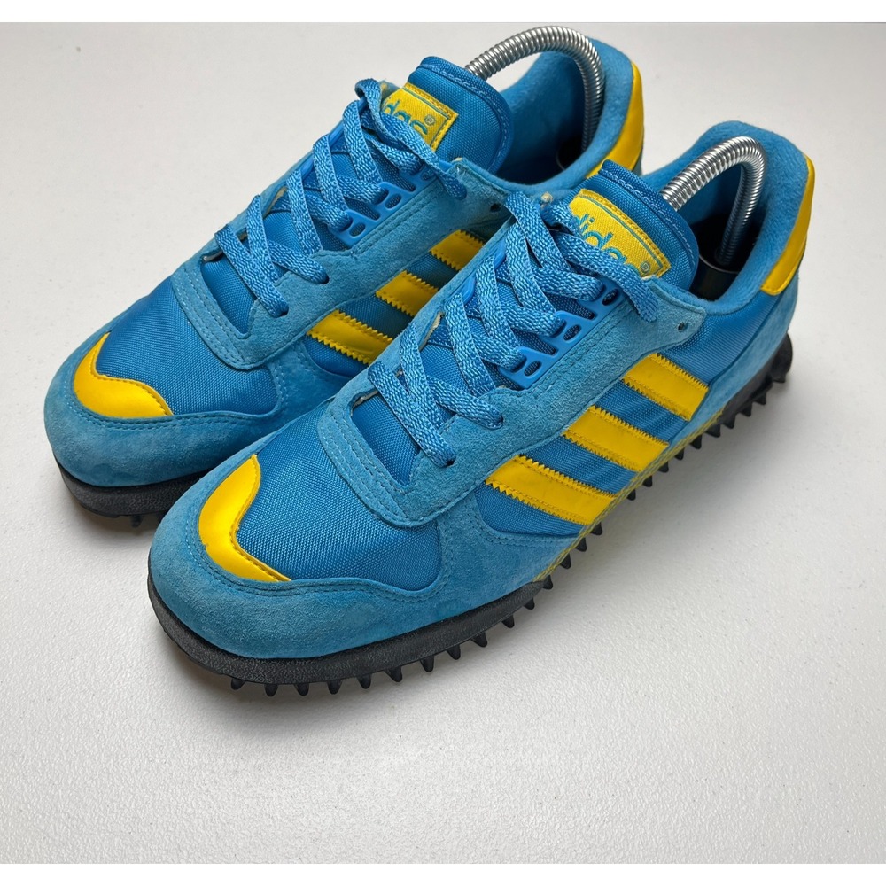 Adidas Originals SL 80 Sneakers Mens US 9 Blue Yellow Athletic Lace Up 382968